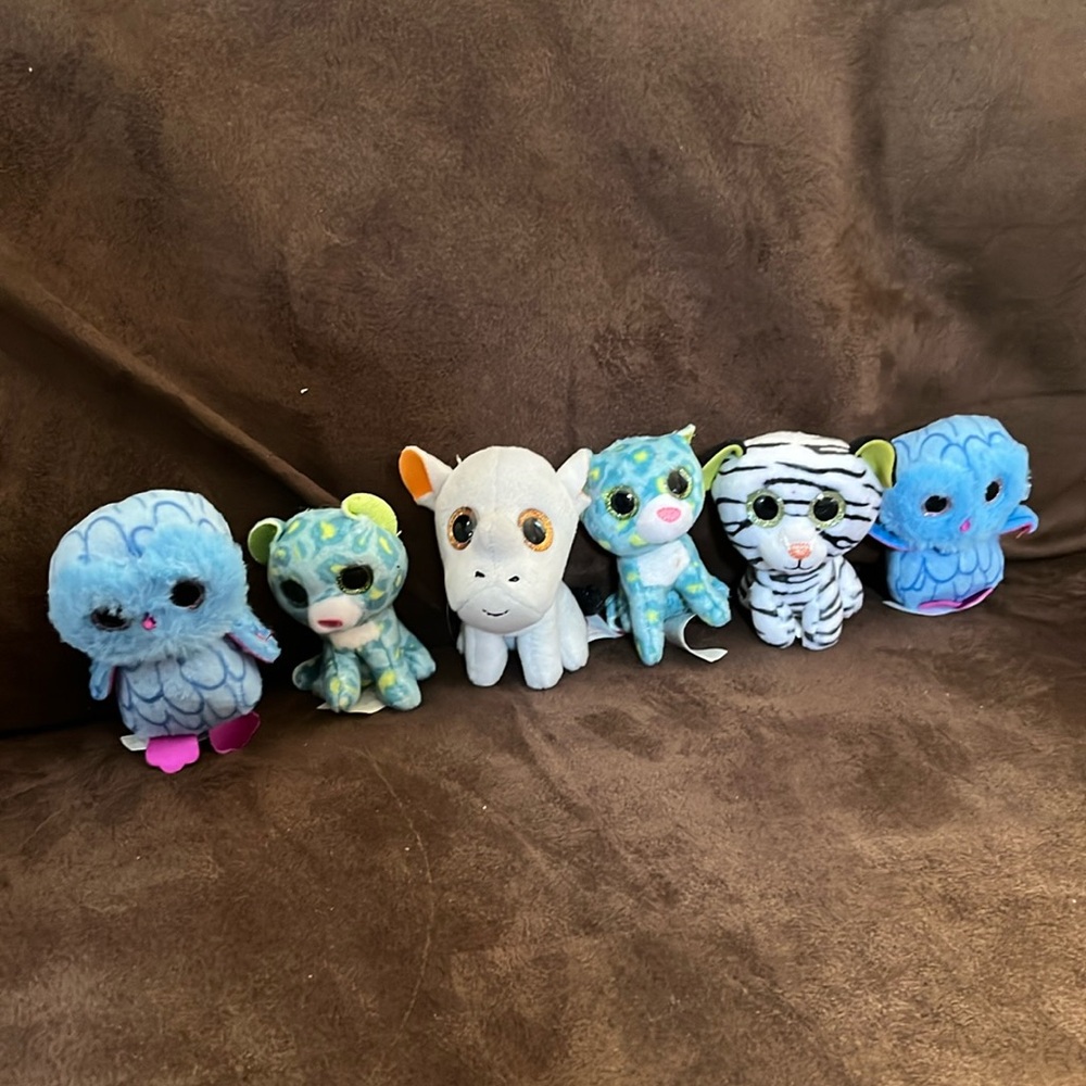 6 TY BEANIE BOOS Minis